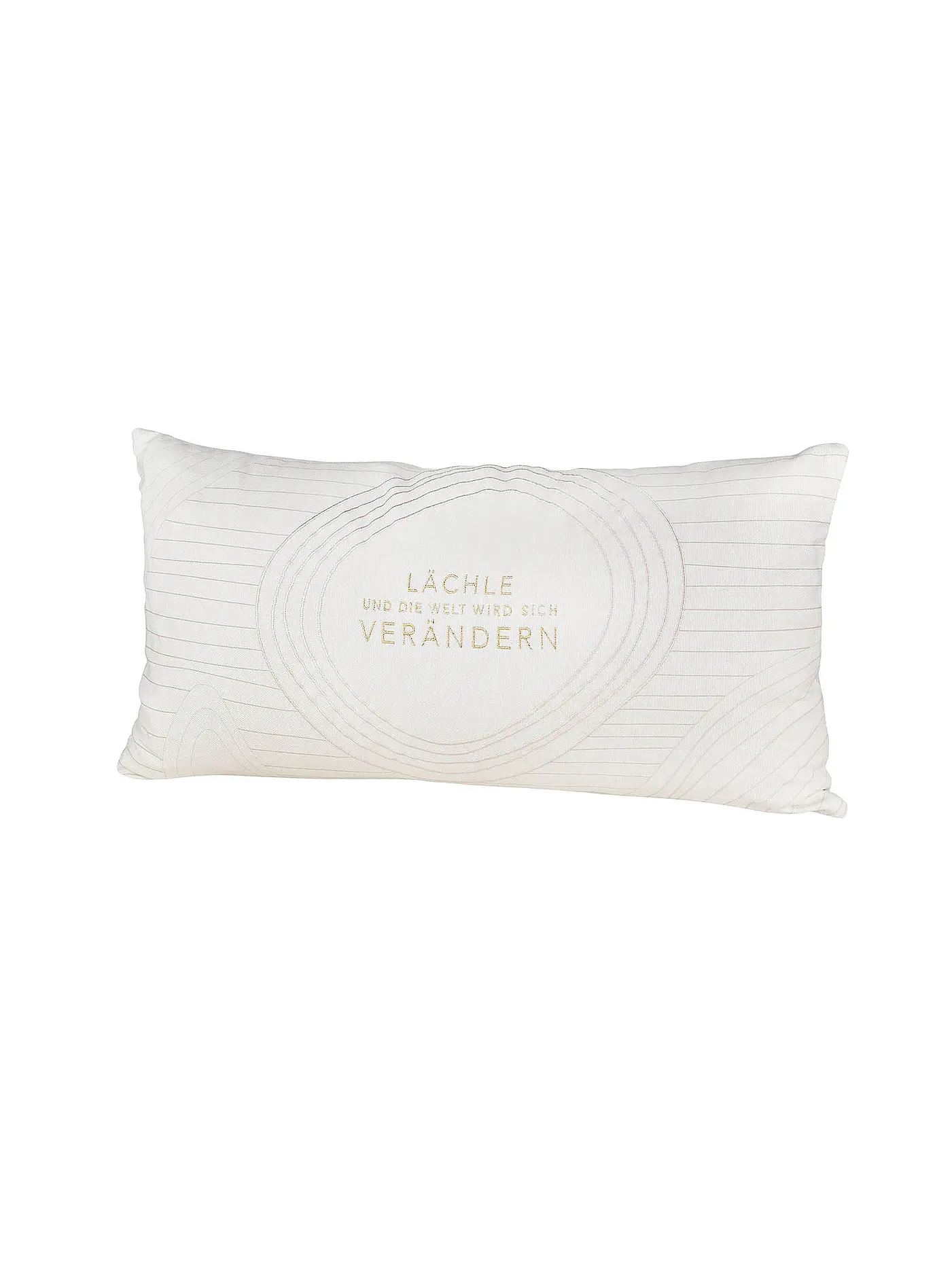 RAEDER | Kissen ZEN SPIRIT 60x30cm Lächeln und die Welt | 